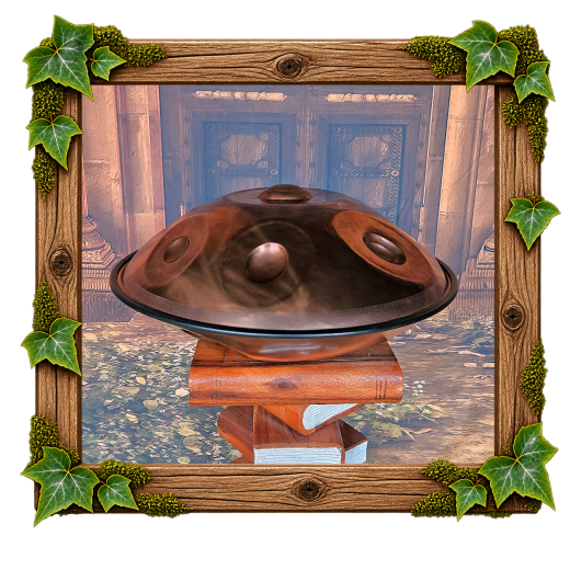 Handpan bij zonsopgang